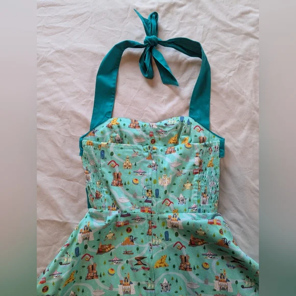 Disneyland Park Icons Teal Dress by Disney's The Dress Shop XS Dresses